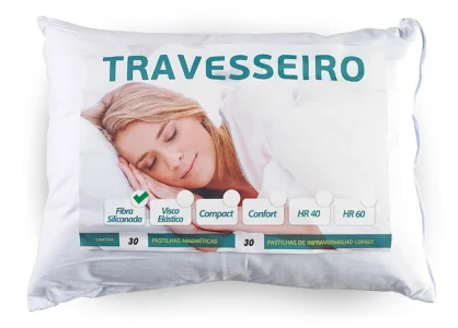 Kit 10 Travesseiros Magnético Baixo Viscoelástico Nasa