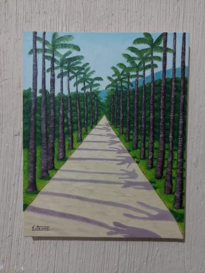 Pintura a óleo ''jardim Botânico''
