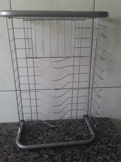 Tábua de Passar Roupa e Escorredor de Louça Aço Inox Novo