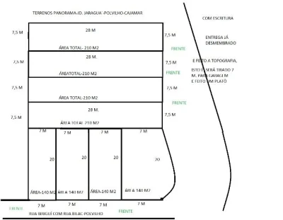 Terreno em Polvilho Cajamar Panorama 140 m2