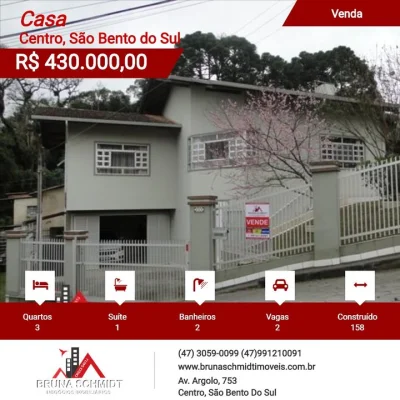 Sobrado no Centro de São Bento do Sul - SC