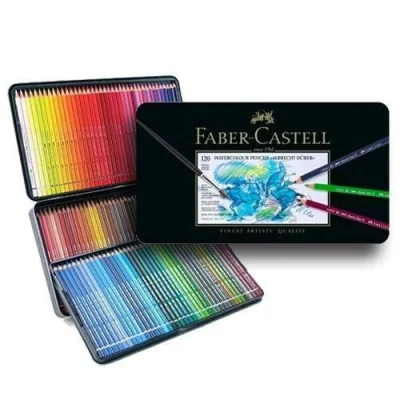 Lápis Aquarela Albrecht Dürer Estojo com 120 Cores Faber-ca