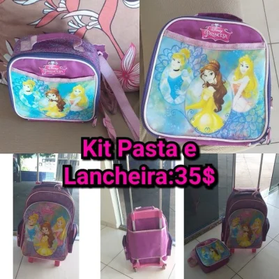 Kit Mochila e Lancheira