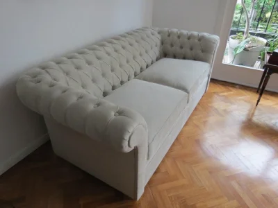 Sofá Chesterfield Clássico Capitone