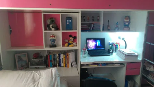 Treliche com Escrivaninha, Estante e Baú