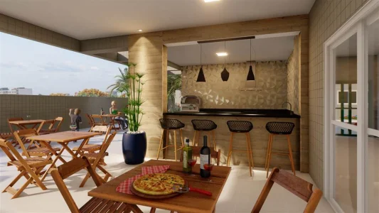 Apartamento com 70 m2 - Vila Mirim - Praia Grande SP