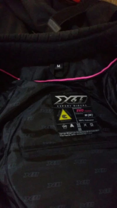 Jaqueta X11 One Impermeável Feminina Rosa c/ Preto Moto