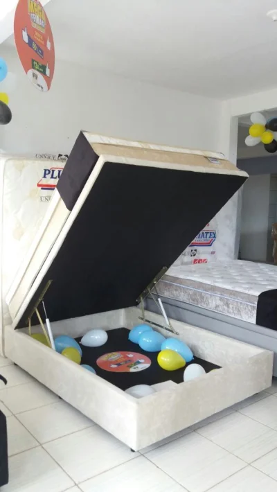 Cama Box Baú e Colchão Novo
