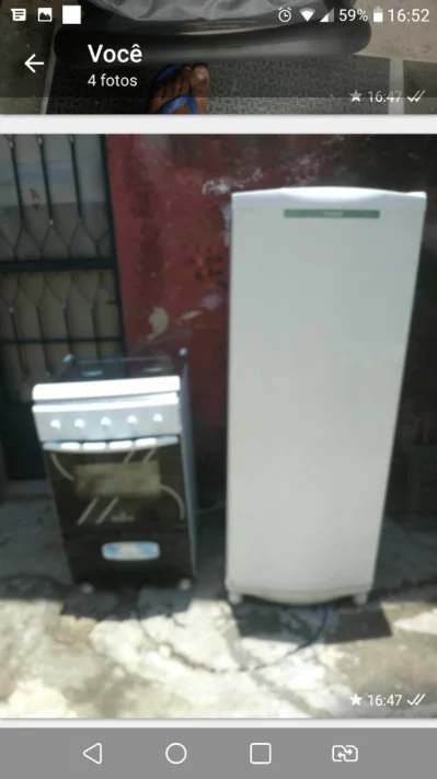 Geladeira e Fogão