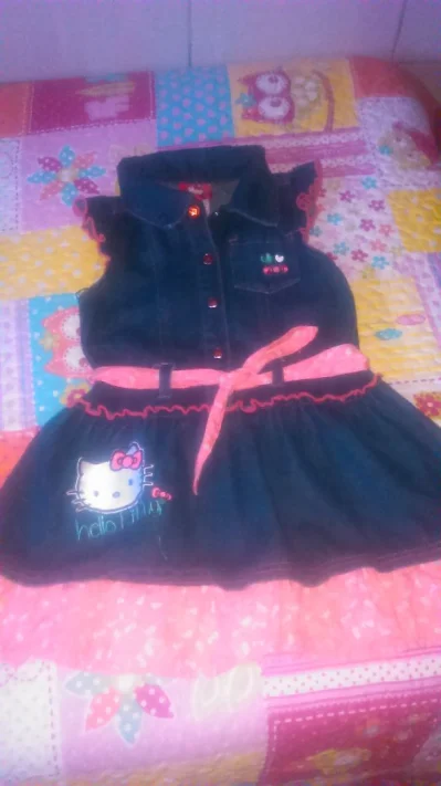 Vestido Jeans da Hello Kitty