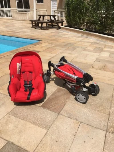 Bebê Conforto Maxi-cosi Mico AP Red + Carrinho Zapp Xtra