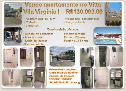 Vendo Apartamento no Vitta Vila Virginia I