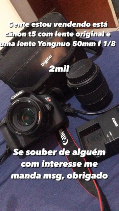 Canon T5 + Lente Young Nu 50mm F1/8