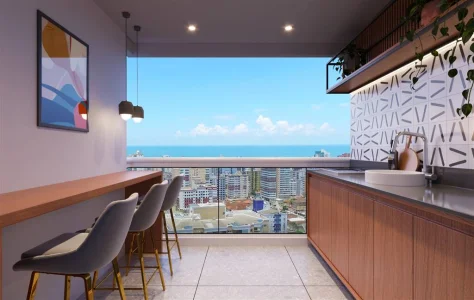 Apartamento com 116 m2 - Guilhermina - Praia Grande SP