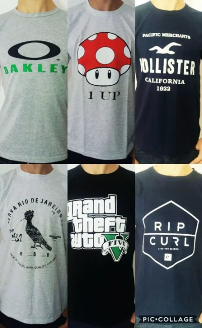 Camisetas Várias Estampas