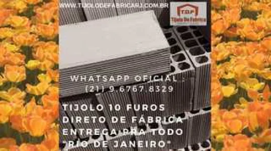 Tijolo Direto de Fábrica Whatsapp: (21) 9.6767.8329 Saquarema- RJ