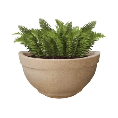 Vaso de Parede Meia Lua 20x38 de Plastico Polietileno Jardim Vertical
