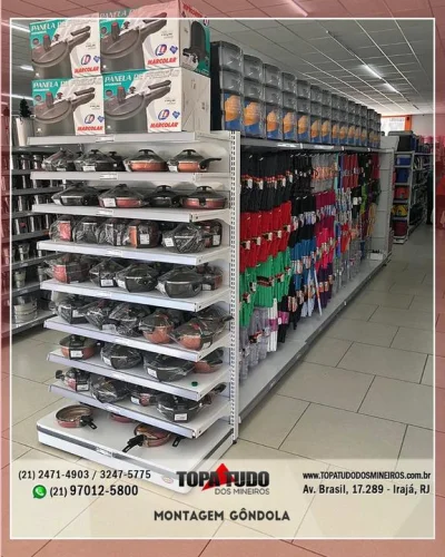 Gôndolas Aço Melhor Preço do RJ