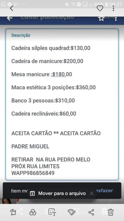 Móveis para Salão de Beleza