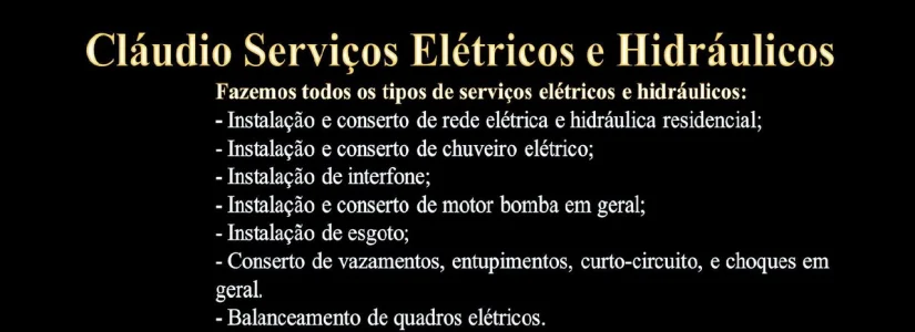 Bombeiro Elétricista Claudio