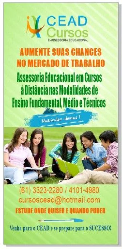 Supletivo Rápido à Distância e Cursos Técnicos