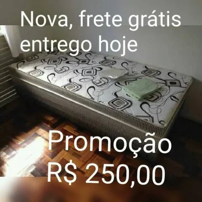 Cama Box Nova de Solteiro