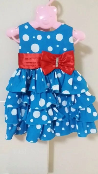 Vestido de Festa Galinha Pintadinha