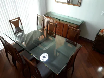 Mesa de Jantar Tampo de Vidro