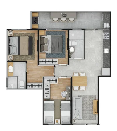 Casa com 65 m2 - Guilhermina - Praia Grande SP
