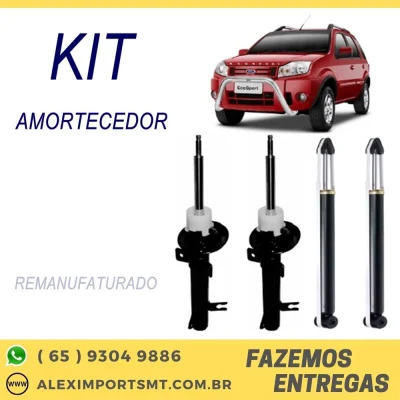 04 Amortecedores Remanufaturados Ecosport 4x2 2003 Até 2012