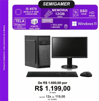 Pc I5, Impressora Térmica e Nobreak