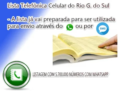Lista Celular do Estado do Rio Grande do Sul