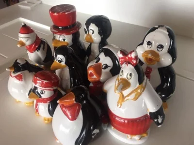“coleção Vintage de Pinguins”