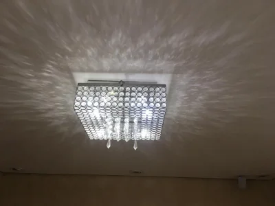 Lustre Quadrado Cristais