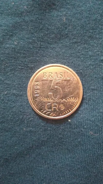 Moeda de 5 Cruzeiros Reais