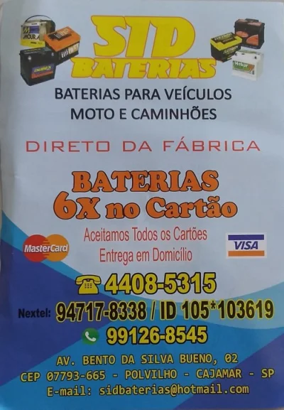 Baterias Automotivas Cajamar