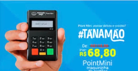 Máquina de Cartão Point Mini do Mercado Pago