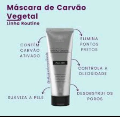 Máscara Peel-off Carvão Ativado