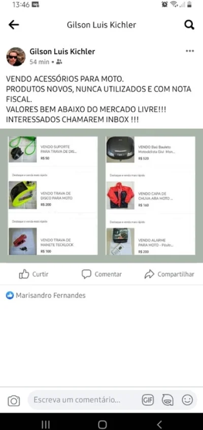 Acessórios para Motos