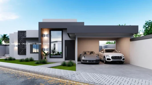 Casa para Venda em Ponta Grossa, Cará-cará, 3 Dormitórios, 1 Suíte