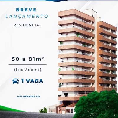 Apartamento com 81.66 m2 - Guilhermina - Praia Grande SP