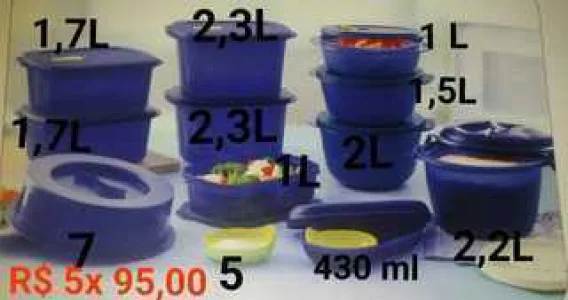 Jogo de Tijelas Tupperware