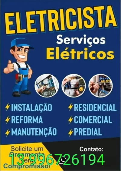 Eletricista mongagua  itanhaem