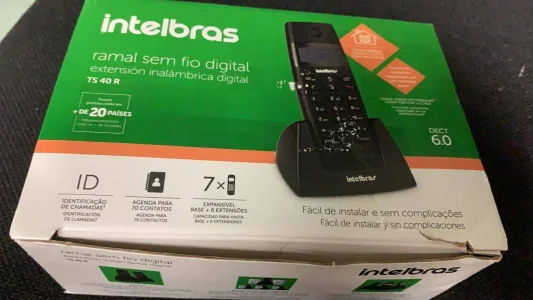 Telefone sem Fio Ramal Intelbras com Nota Fiscal