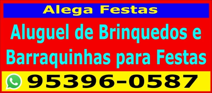Alega Festas Locação de Brinquedos para Festas Infantis