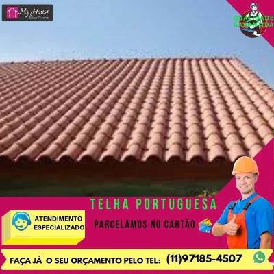 Telha Portuguesa de Barro Resinada