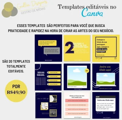 Templates Editáveis Canva