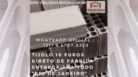 Tijolo Direto de Fábrica Whatsapp: (21) 9.6767.8329 Mendes- RJ