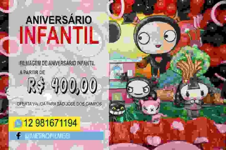 Filmagem de Aniversário Infantil