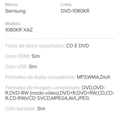 DVD com Karaokê